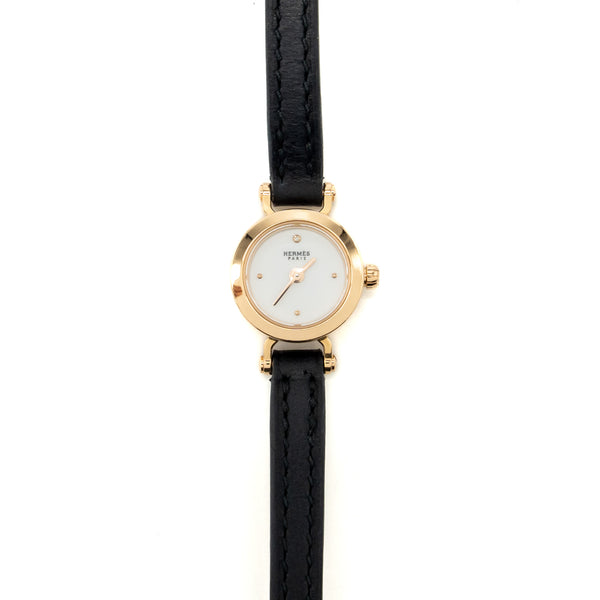 Hermes Faubourg watch mini model 15mm rose gold