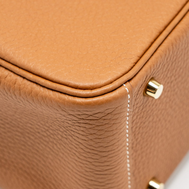 Hermes Mini Lindy Clemence Gold GHW Stamp Z