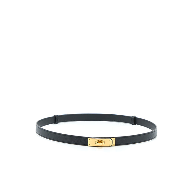 Hermes Kelly 18 Belt Epsom Black GHW Stamp X