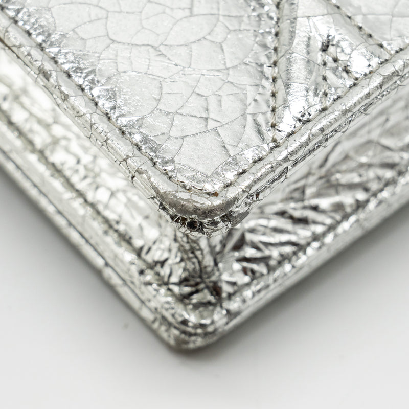 Dior Mini Diorama Bag Leather Metallic Silver LGHW