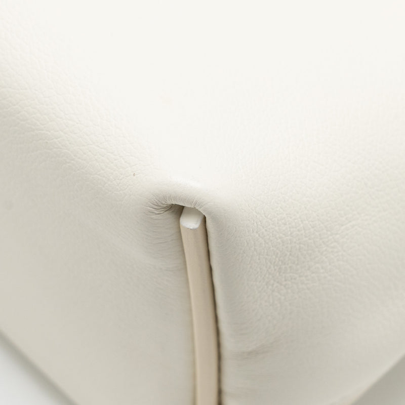 Hermes Mini 2424 24/24-21 Bag Evercolor/Swift Blanc/Nata GHW Stamp B