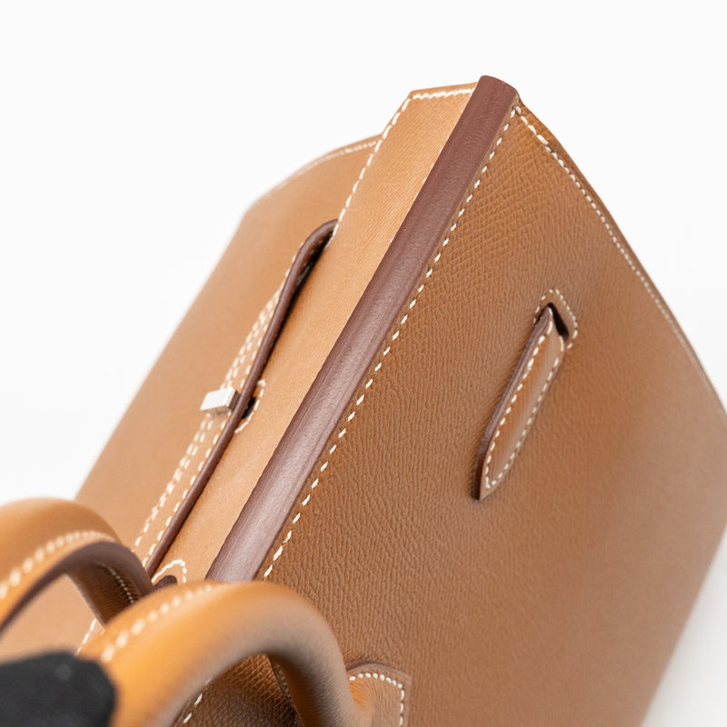 Hermes Birkin 35 Sellier epsom gold SHW stamp Y