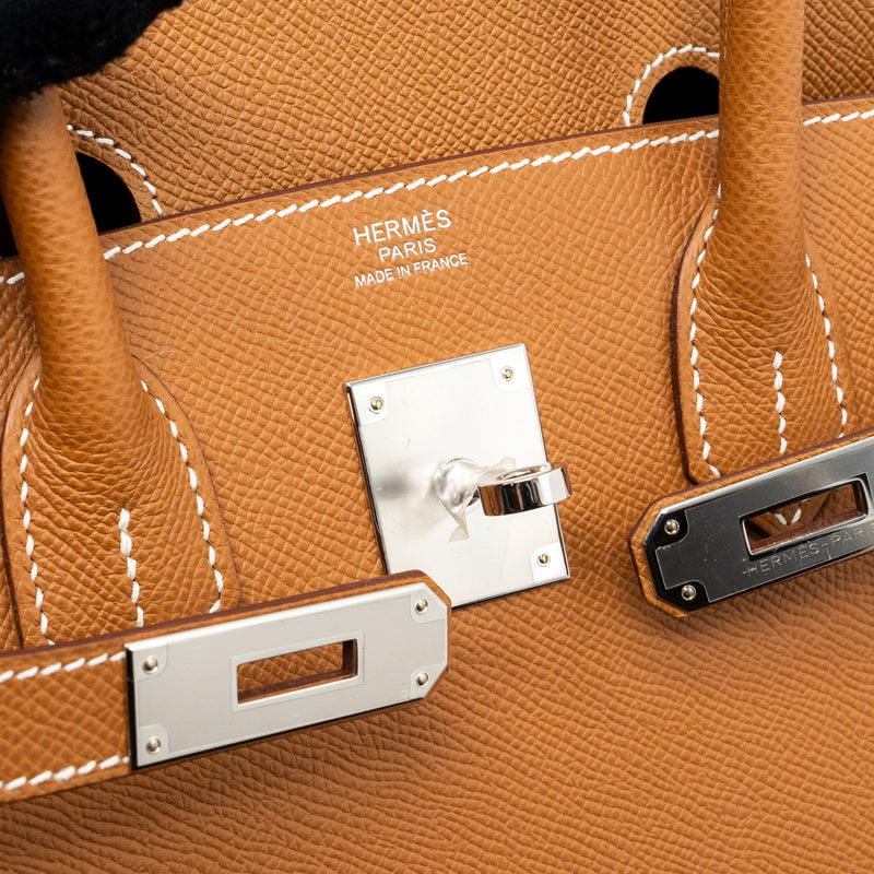 Hermes birkin 30 epsom gold SHW stamp U