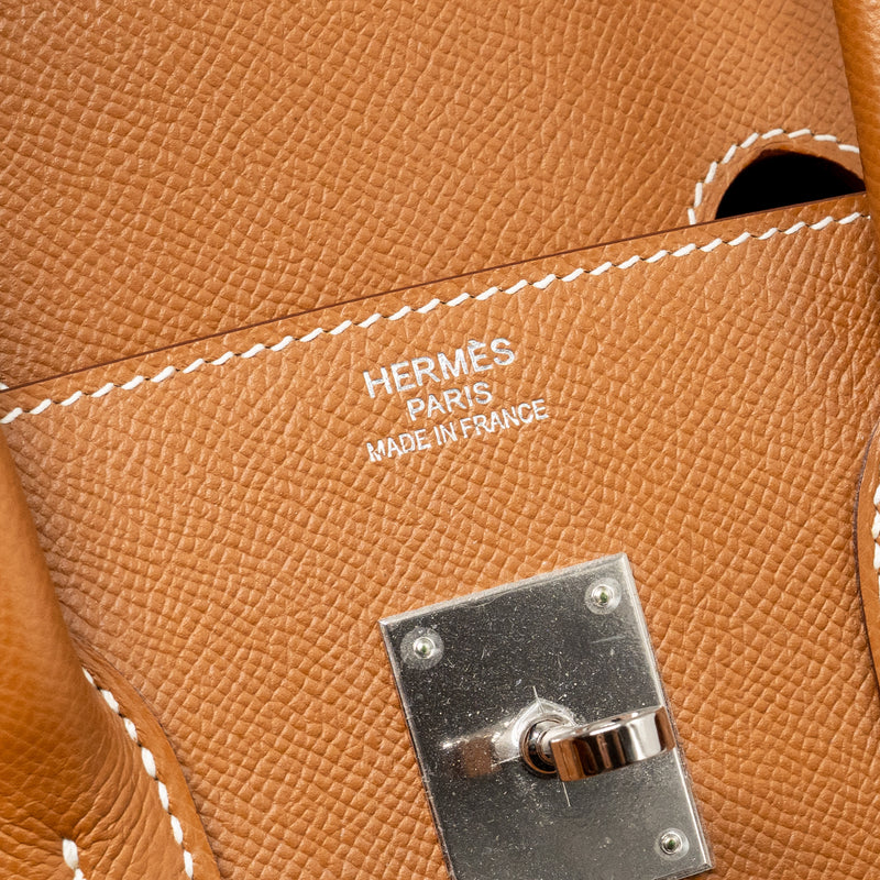 Hermes Birkin 35 Sellier epsom gold SHW stamp Y