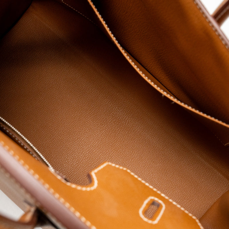 Hermes Birkin 35 Sellier epsom gold SHW stamp Y