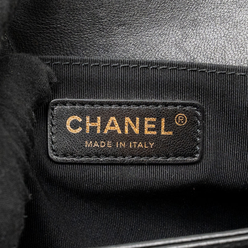 Chanel Medium Boy Bag LAMBSKIN Black GHW