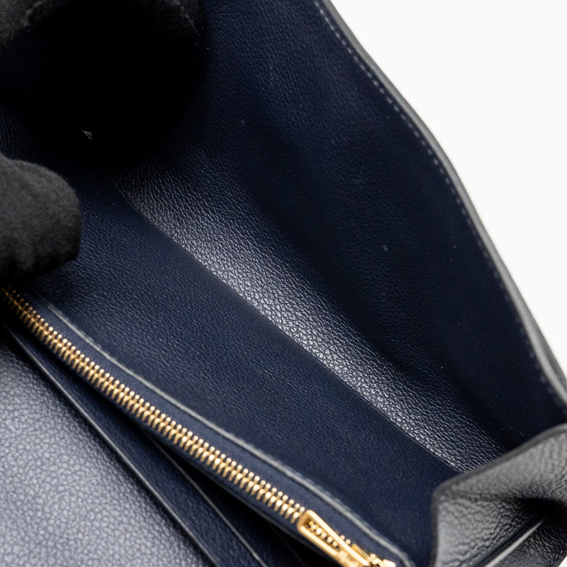 Hermes Constance to Go Evercolor Blue Nuit GHW Stamp Z