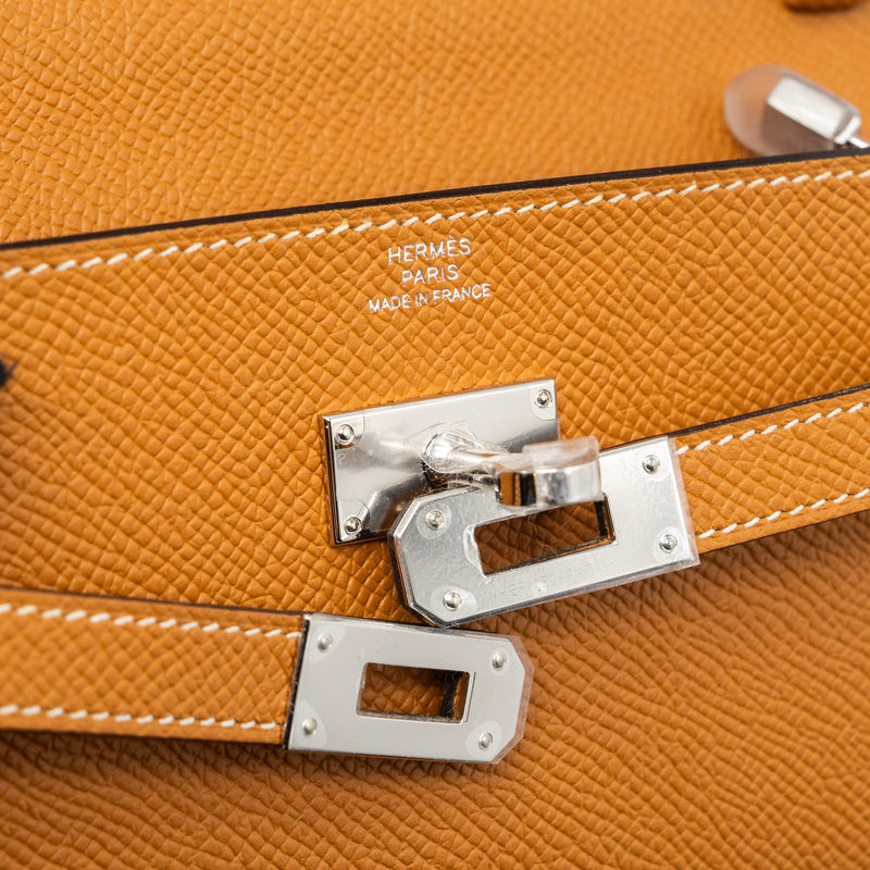 Hermes Kelly To Go Epsom 1H Toffee SHW Stamp B