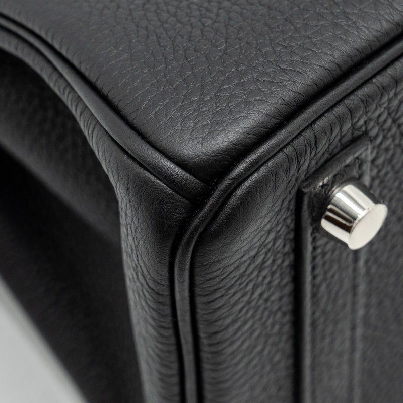 Hermes Birkin 25 Togo Black SHW Stamp W