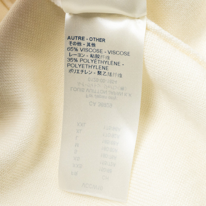 Louis Vuitton size XS Long-sleeved Zip jacket wool/ cotton White
