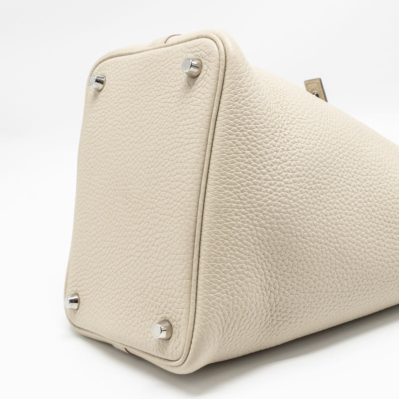 Hermes picotin 18 lock bag Clemence beton SHW stamp U