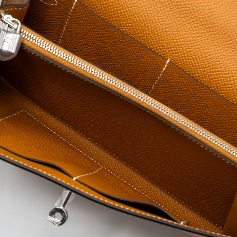 Hermes Kelly To Go Epsom 1H Toffee SHW Stamp B