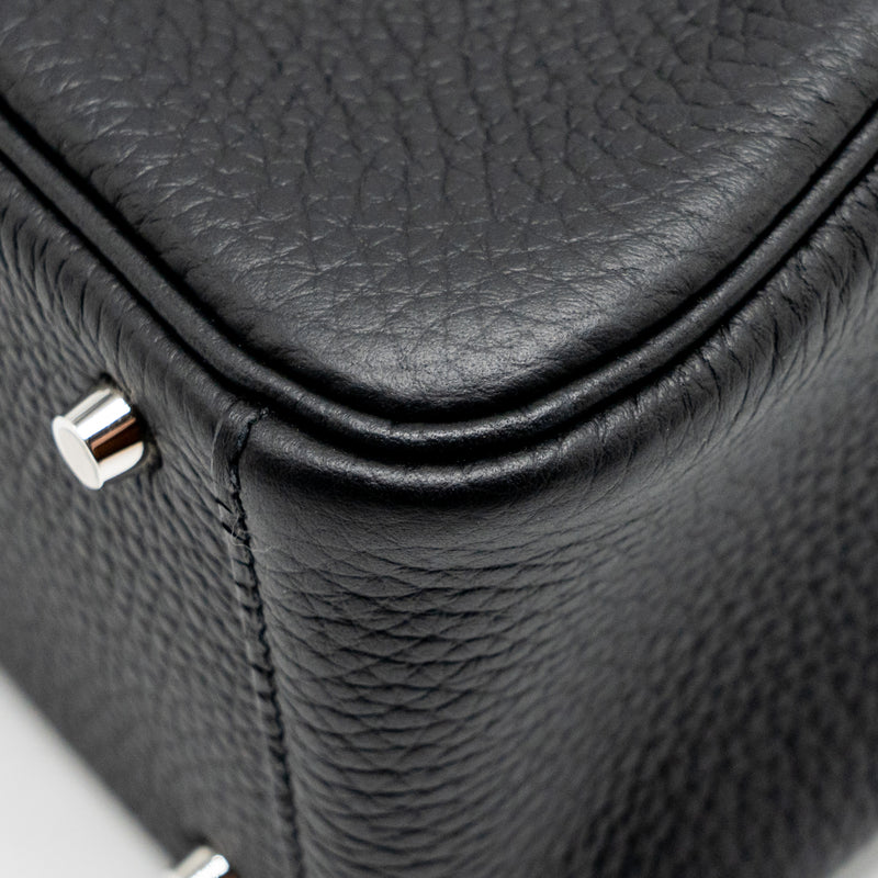 Hermes Mini Lindy II Clemence Black SHW Stamp K