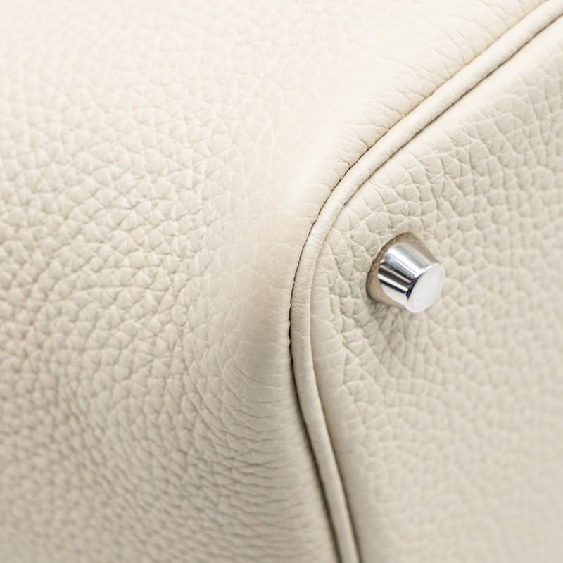 Hermes picotin 18 lock bag Clemence beton SHW stamp U