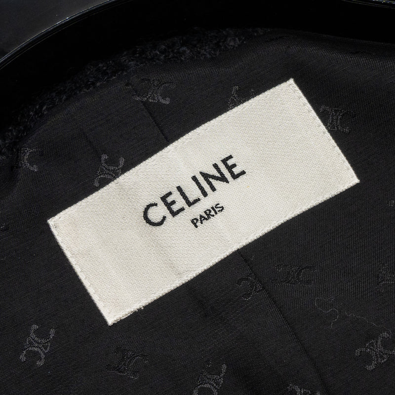 Celine Size 34 blazer laine / mohair black
