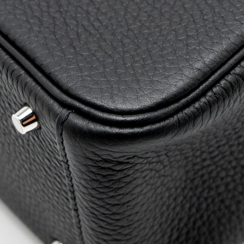 Hermes Mini Lindy II Clemence Black SHW Stamp K