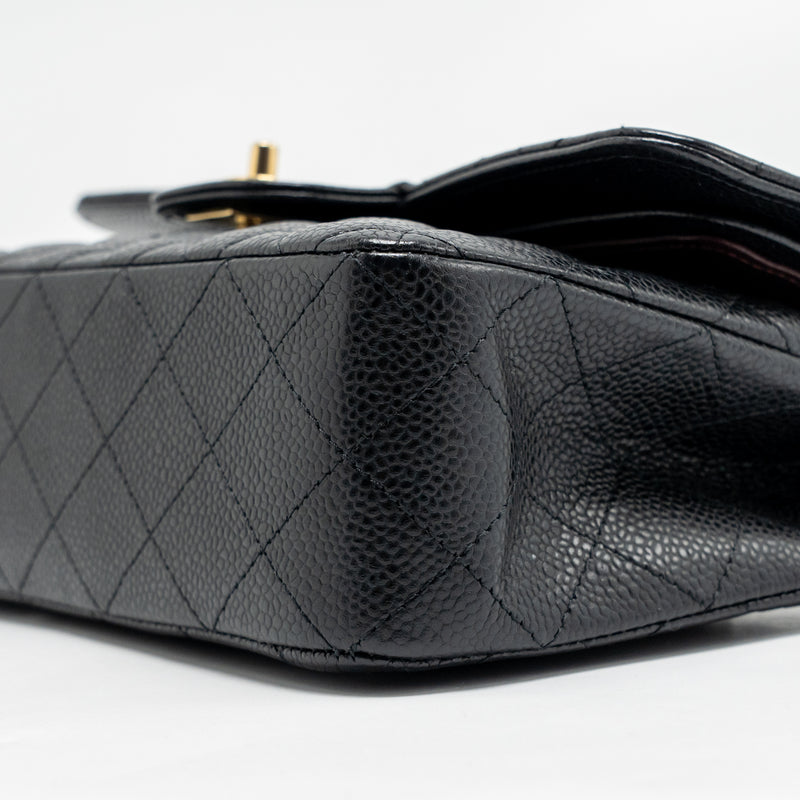 Chanel Small Classic double flap caviar black GHW (microchip)
