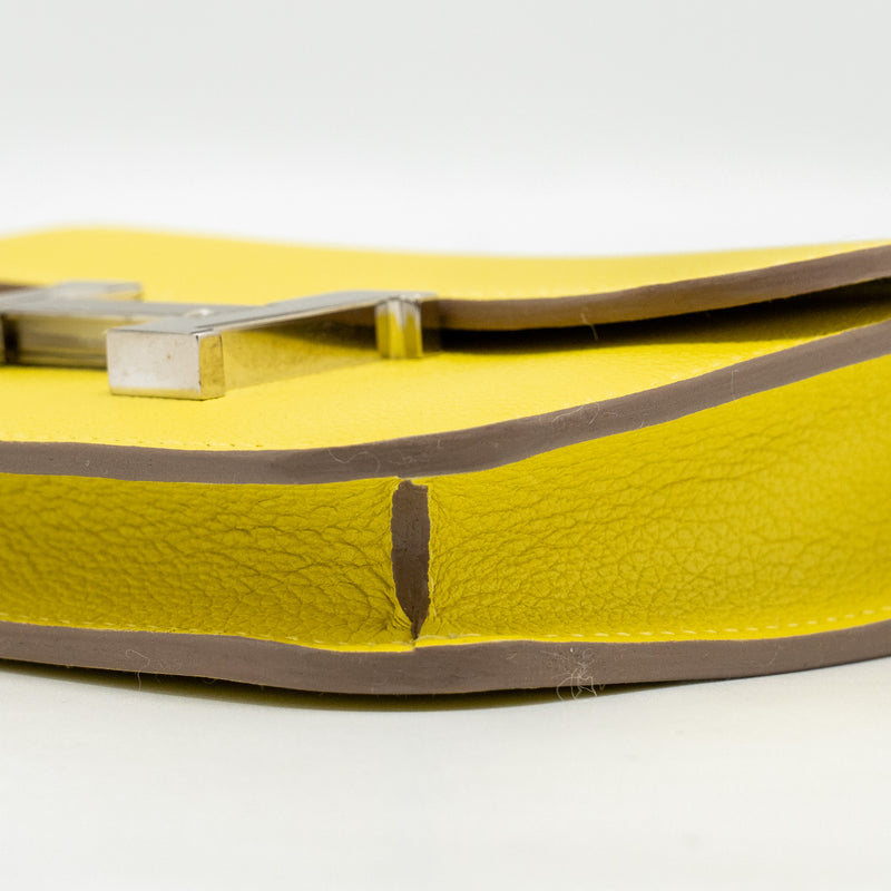 Hermes Constance Slim Evercolor Jaune Citron SHW Stamp B