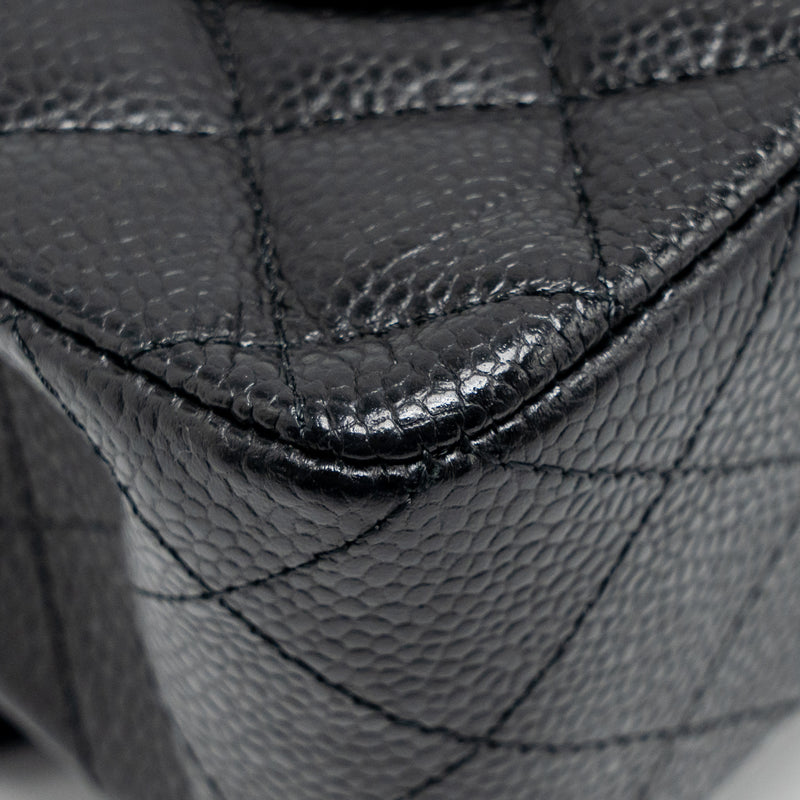Chanel Small Classic double flap caviar black GHW (microchip)