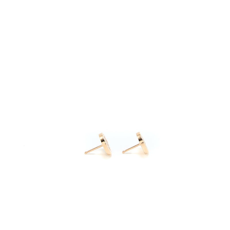 Bvlgari Single Earring Rose Gold Diamonds (Sell In A Set)