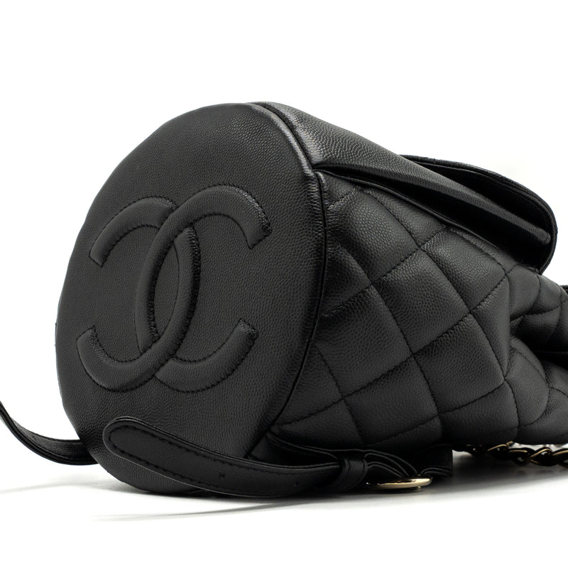 Chanel 22s mini backpack caviar black LGHW(Microchip)