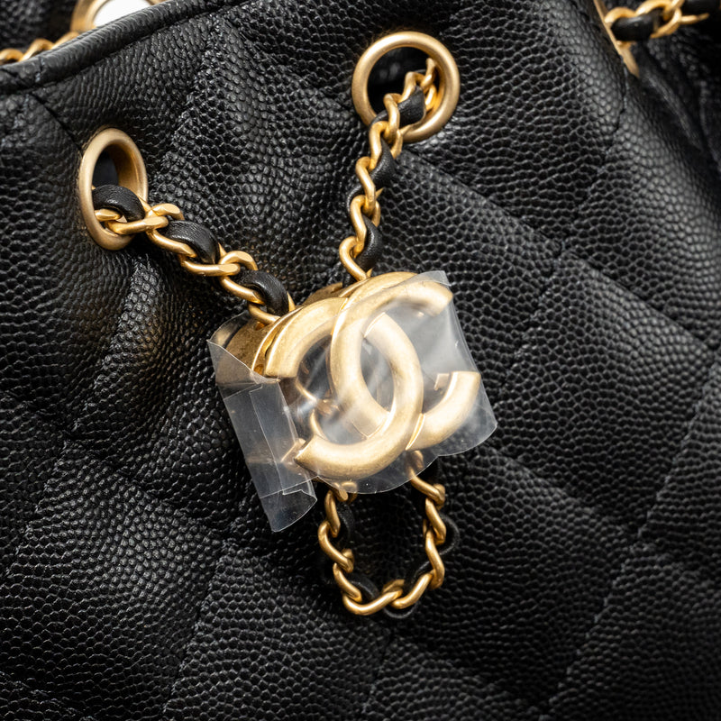 Chanel Mini 25 bag caviar black GHW (microchip)