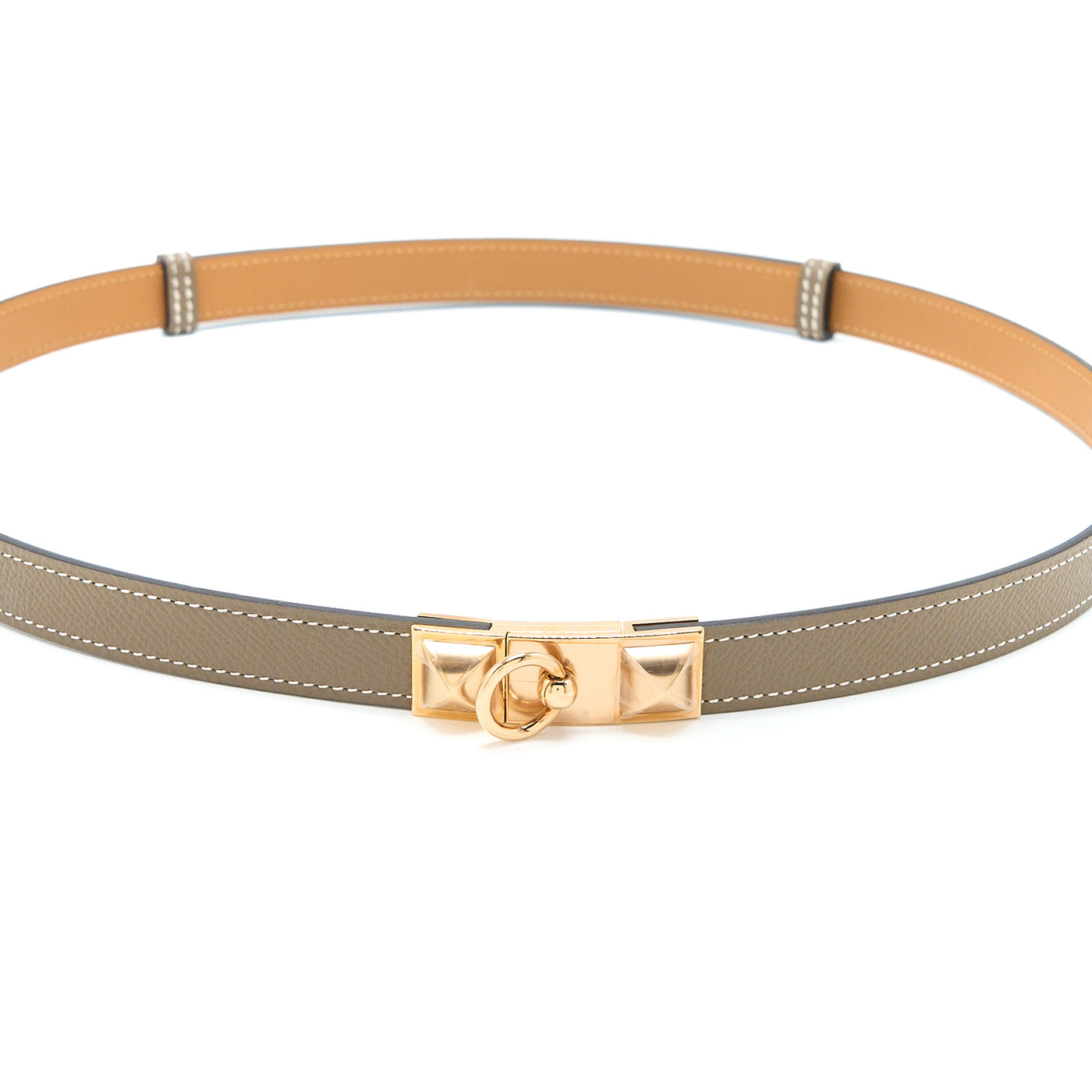 Hermes Rivale Belt Hermes Epsom Rivale 18 Belt Mauve Pale 1828139 – FASHIONPHILE main image 3