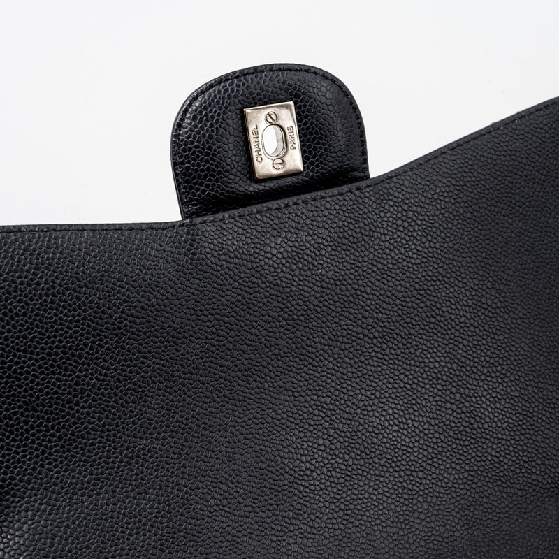 Chanel Jumbo Classic Single Flap Bag Caviar Black SHW