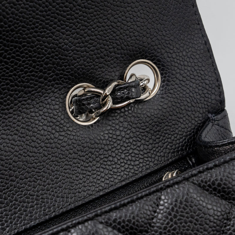 Chanel Jumbo Classic Single Flap Bag Caviar Black SHW