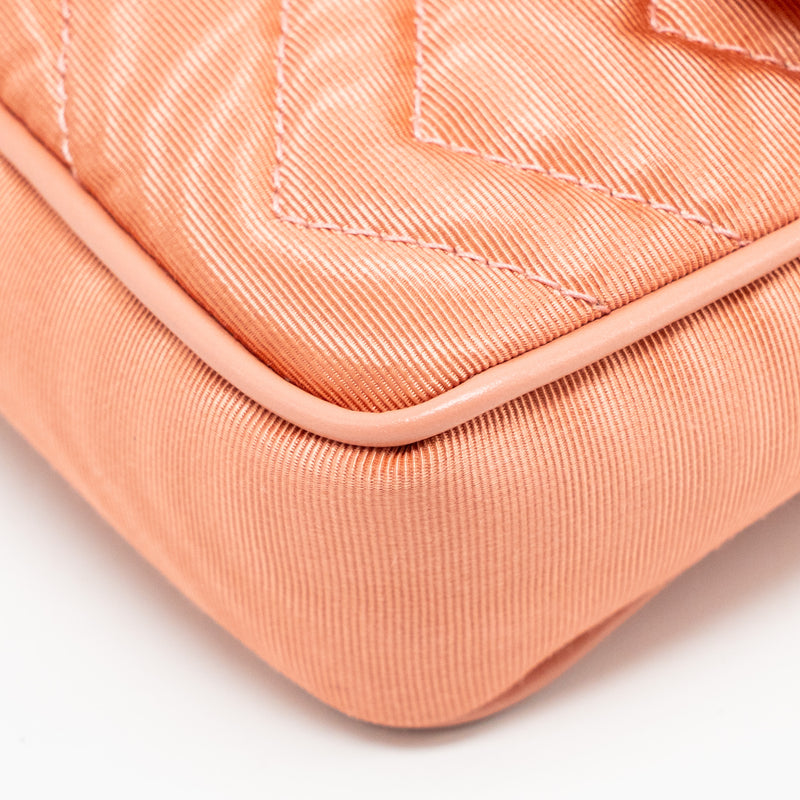 Gucci MINI GG Marmont crystal chain fabric/ crystal Pink SHW