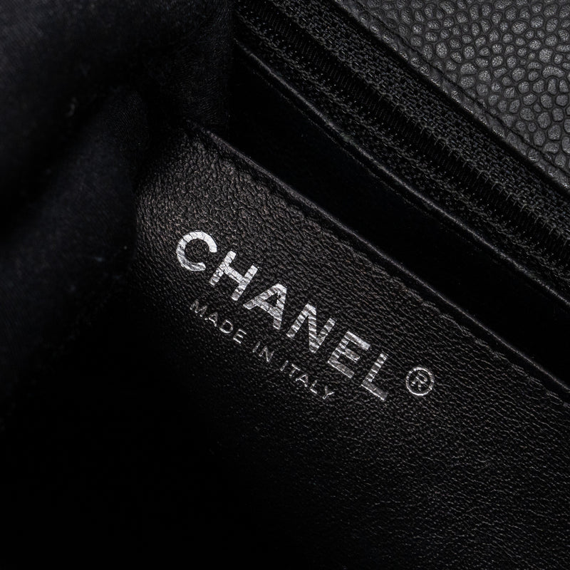 Chanel Jumbo Classic Single Flap Bag Caviar Black SHW