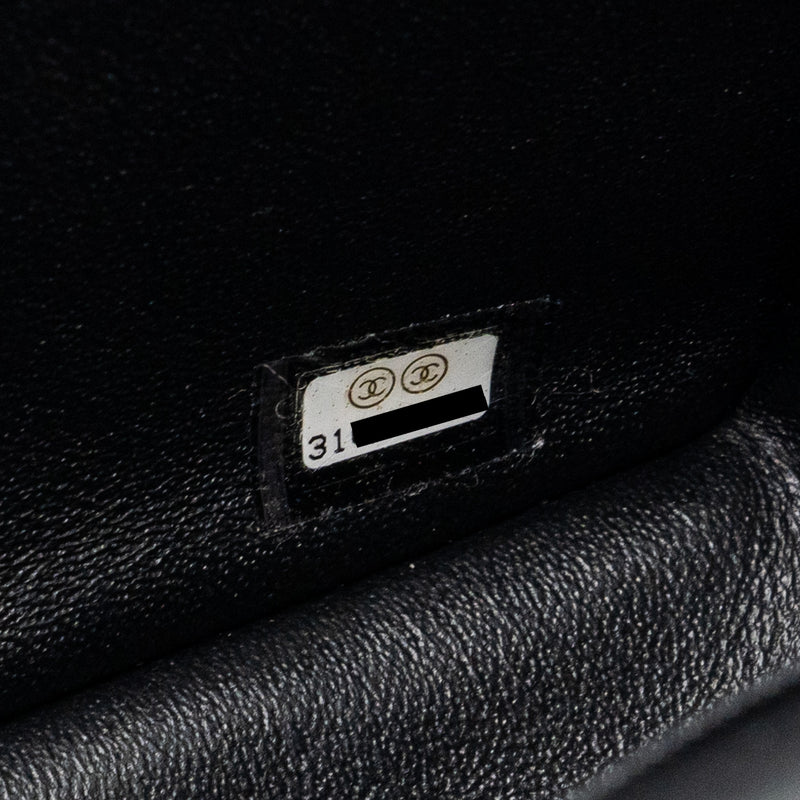 Chanel mini rectangular Flap Bag Lambskin Black LGHW