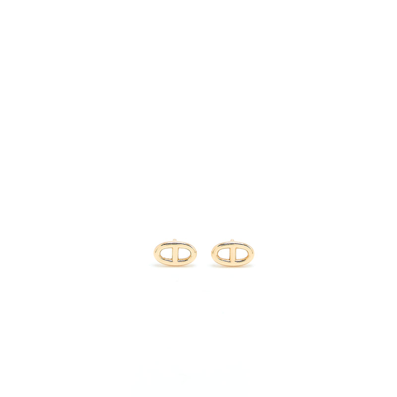 Hermes Very Small Model Chaine D’Ancre Earrings Rose Gold