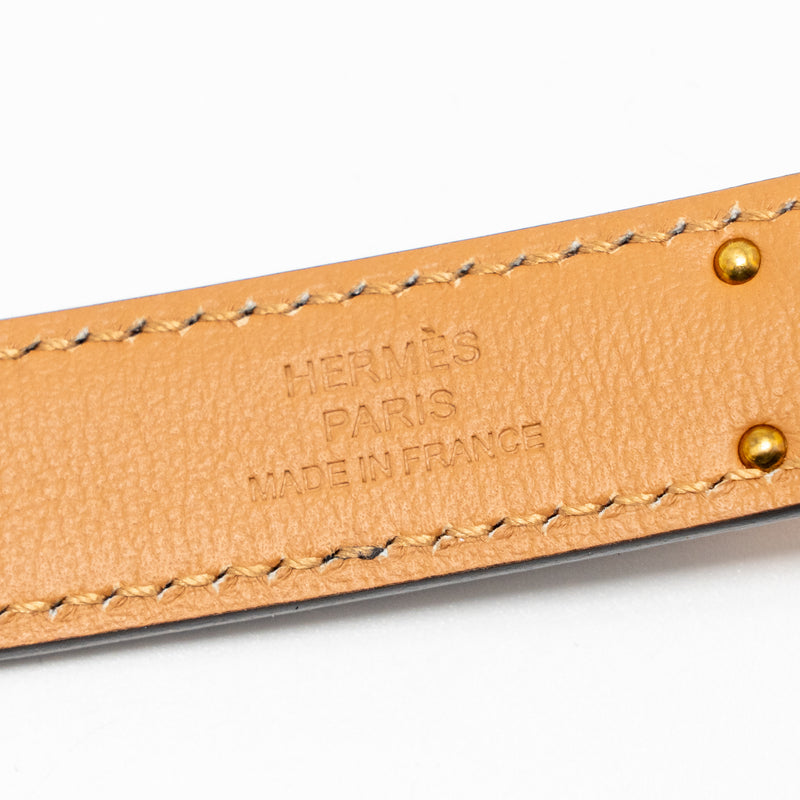 Hermes Kelly 18 Belt Epsom Etoupe RGHW Stamp K