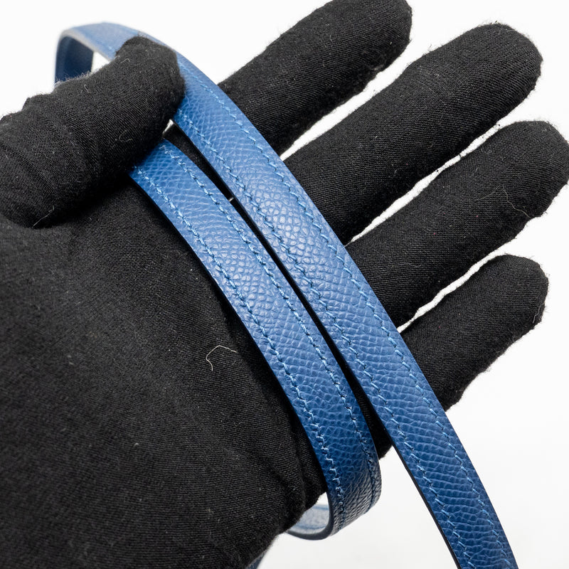 Hermes Mini Constance Epsom P5 Bleu Tie SHW Stamp K