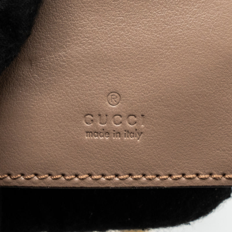 Gucci GG Marmont Mini Bucket Bag Beige GHW