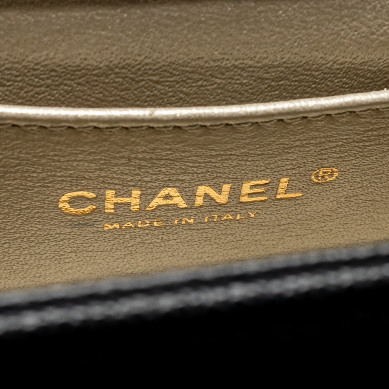 Chanel 19c Captain Gold Belt Waist Bag Caviar Black GHW