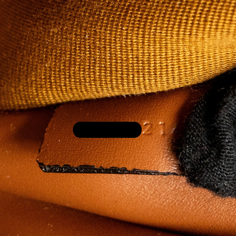 Celine Large Cosmetic Pouch Triomphe Canvas/Calfskin Tan GHW