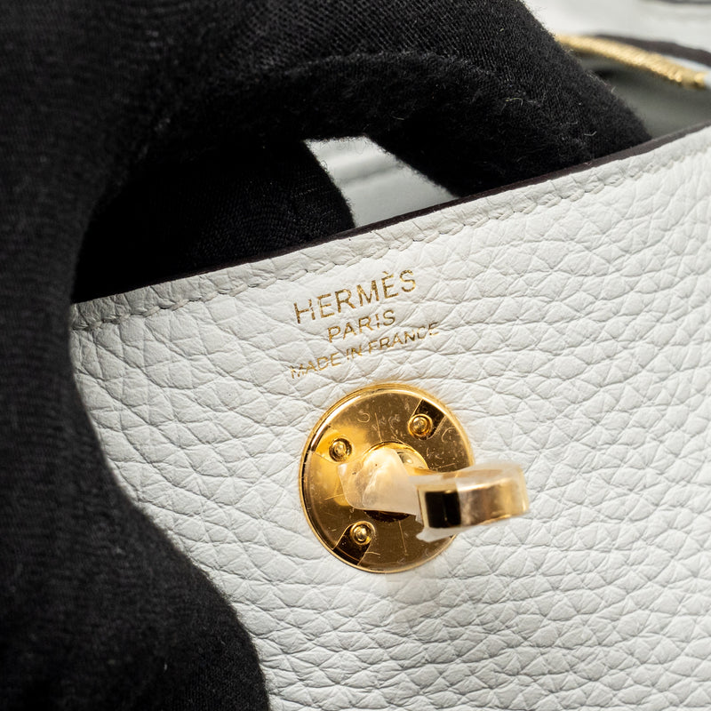 Hermes Mini Lindy II Clemence Gris Platine GHW Stamp K