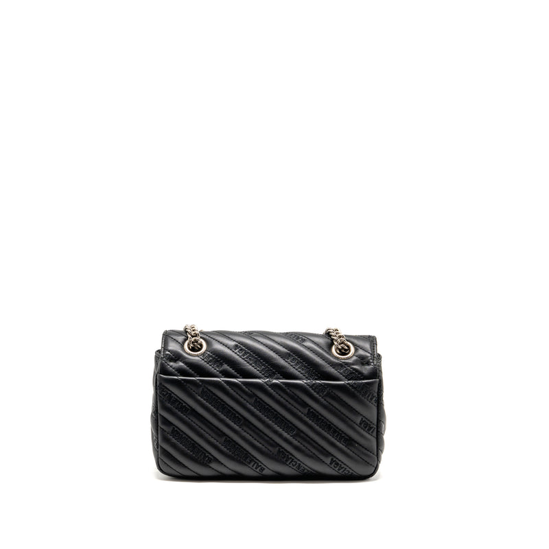 m*a様 BALENCIAGA BBロゴ shoulder bag Balenciaga BB M Chain Shoulder Bag Logo matelasse calfskin Black SHW