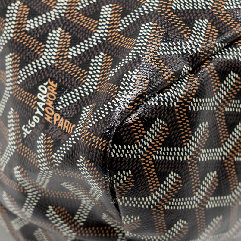 Goyard Boheme Hobo Bag Goyardine Canvas/Calfskin Black SHW