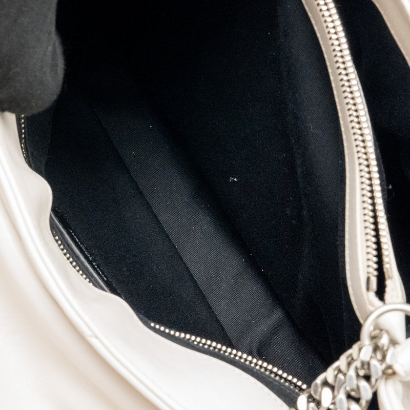 Saint Laurent/YSL Medium Lou Lou Bag Calfskin White SHW
