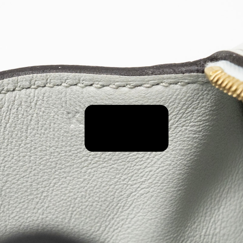 Hermes Mini Lindy II Clemence Gris Platine GHW Stamp K