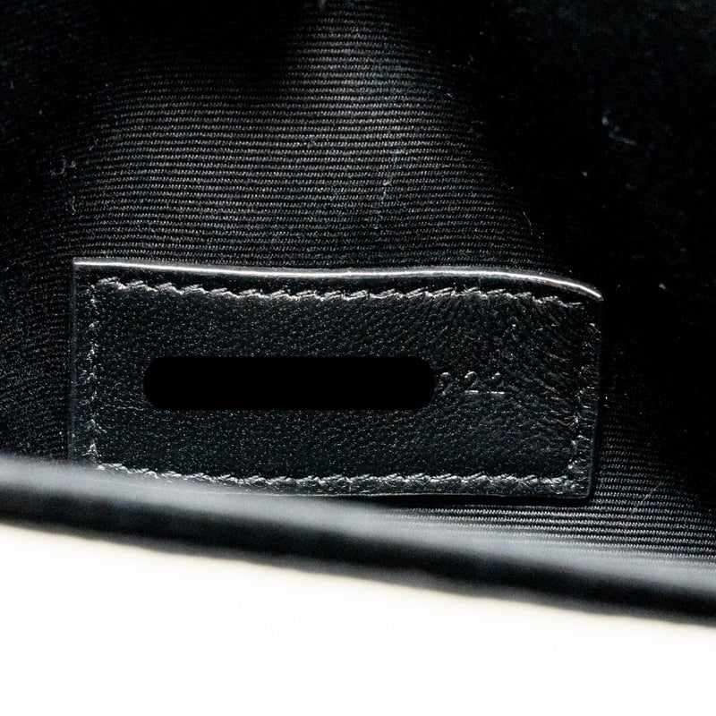 Saint Laurent envelope flap pouch grained calfskin blanc vintage GHW