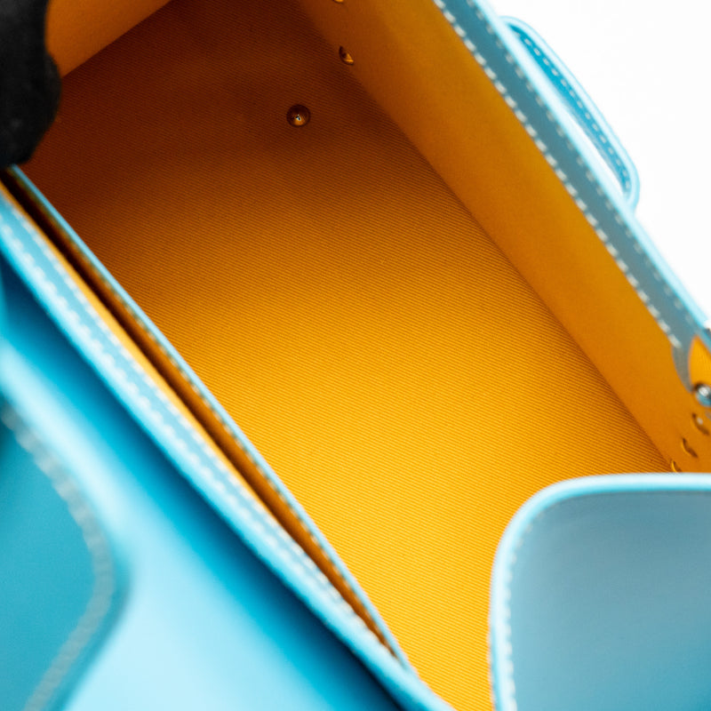 Goyard Saigon PM Bag Limited Edition Goyardine Canvas/Calfskin Blue SHW