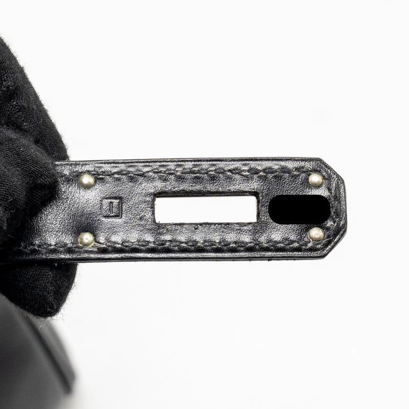 Hermes Birkin 35 Box Black SHW Stamp Square I