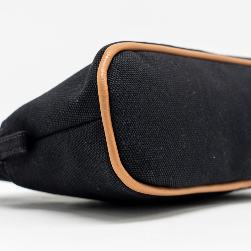Hermes Bolide case, mini model cotton black/orange SHW