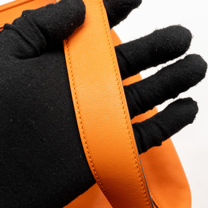 Hermes Lindy 30 Swift Leather orange / red LGHW Stamp X