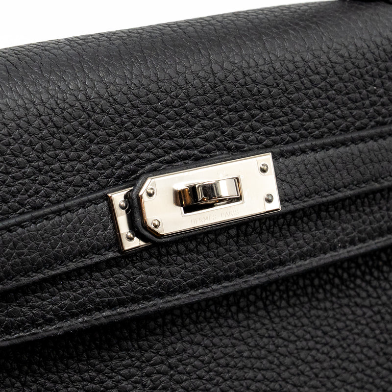 Hermes Kelly 25 Togo Black SHW stamp W