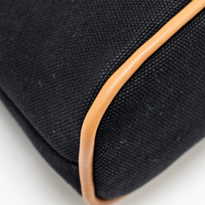 Hermes Bolide case, mini model cotton black/orange SHW
